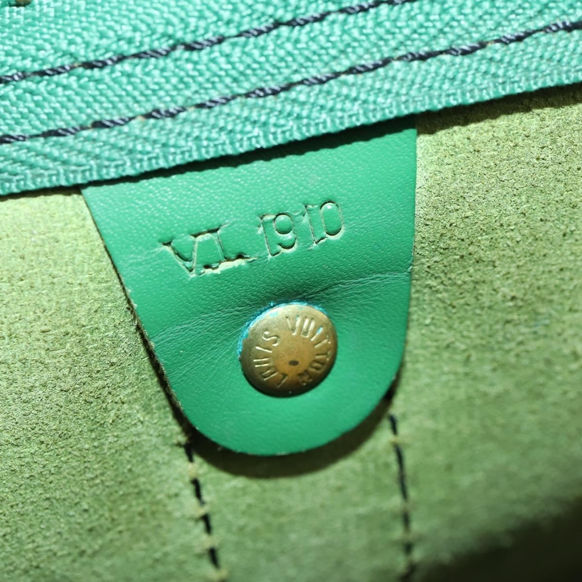 Louis Vuitton Keepall Epi Leather Green Leather Travel Bag Bag (Pre-Owned)