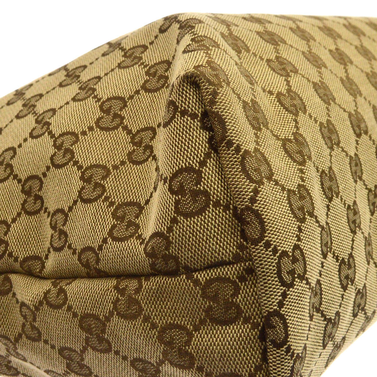 Gucci Web Zip Gg Canvas Beige Canvas Crossbody Bag Bag (Pre-Owned)