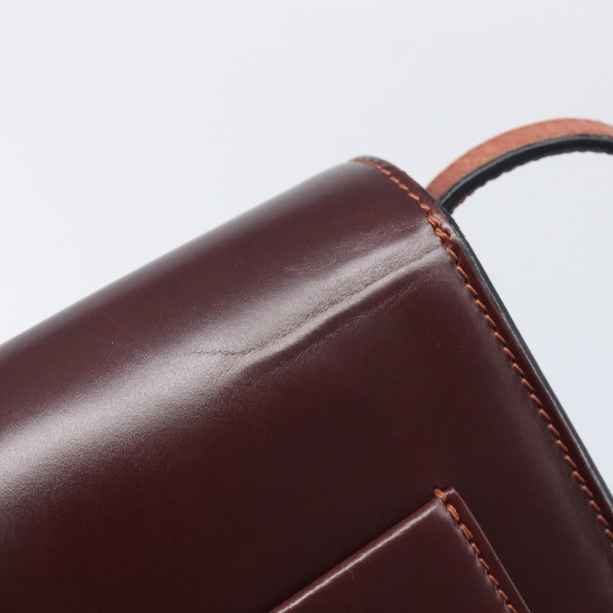 Celine Trotteur Calfskin Brown Leather Crossbody Bag Bag (Pre-Owned)