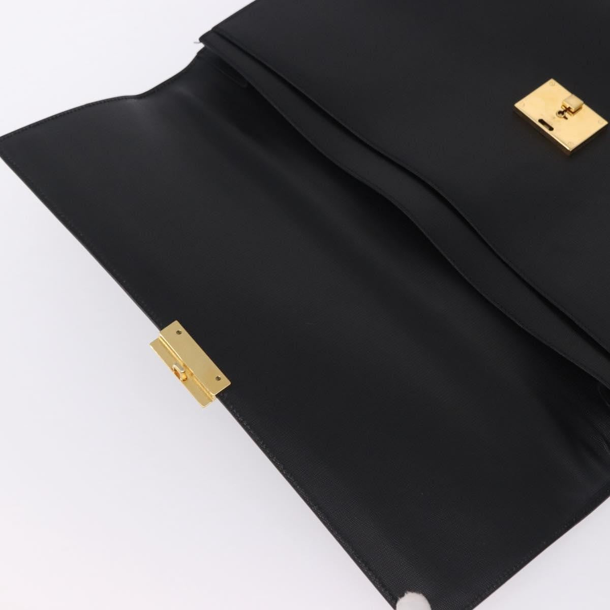 Celine Cartable Business Leather Black Leather Briefcase Bag (Pre-Owned)