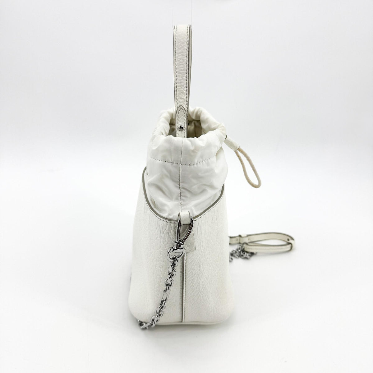 Maison Margiela 5Ac Leather White Calfskin Handbag (Pre-Owned)