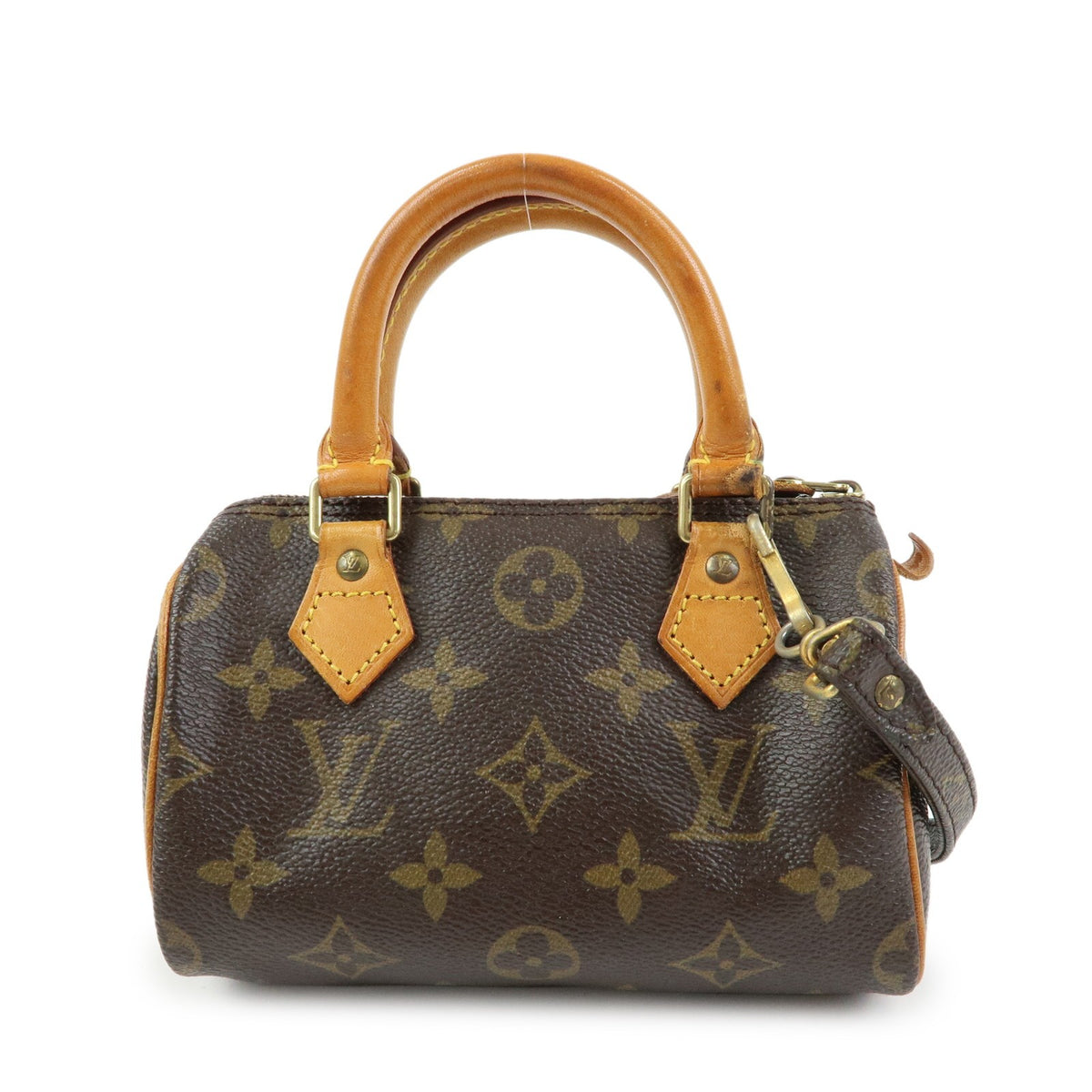 Louis Vuitton Speedy Mini Hl Monogram Canvas Brown Canvas Handbag (Pre-Owned)