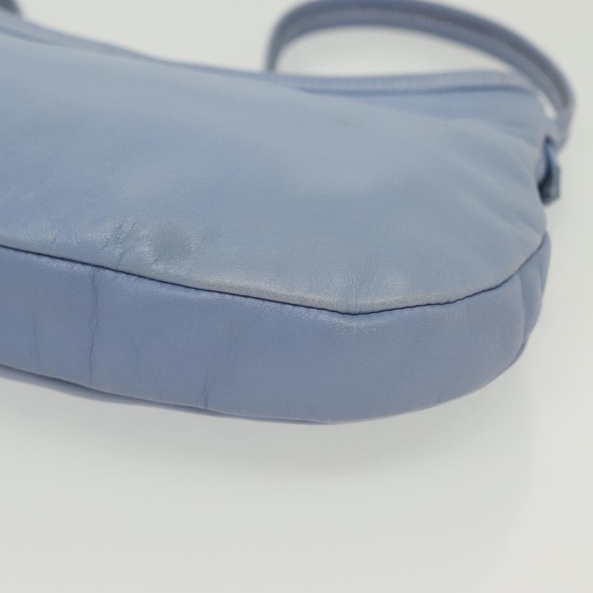 Salvatore Ferragamo Vala Leather Blue Leather Shoulder Bag Bag (Pre-Owned)