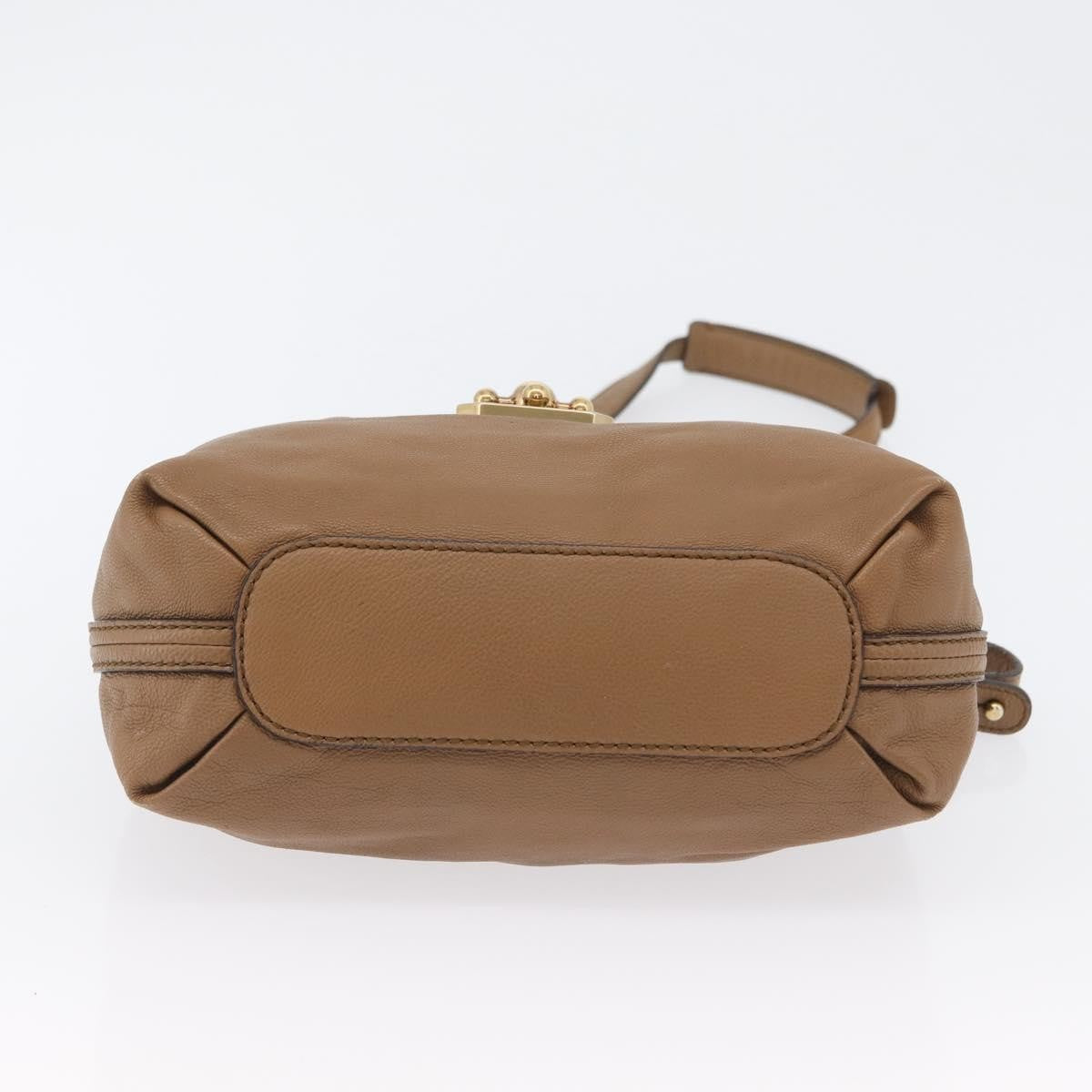 Chloe Elsie Convertible Satchel Leather Brown Leather Handbag (Pre-Owned)