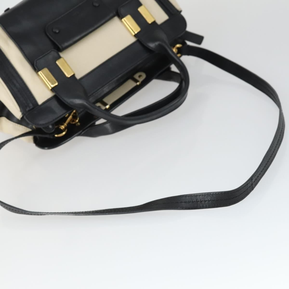 Chloe Alice Satchel Leather White Leather Handbag (Pre-Owned)