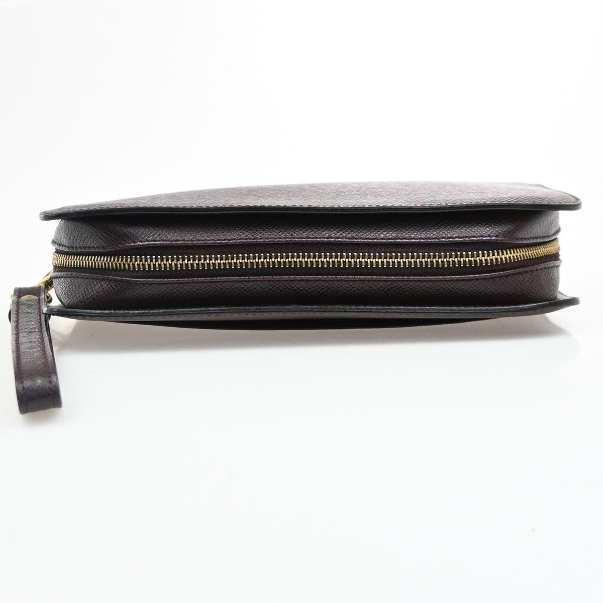 Louis Vuitton Pochette Baikal Clutch Taiga Leather Burgundy Leather Clutche & Pouche Bag (Pre-Owned)