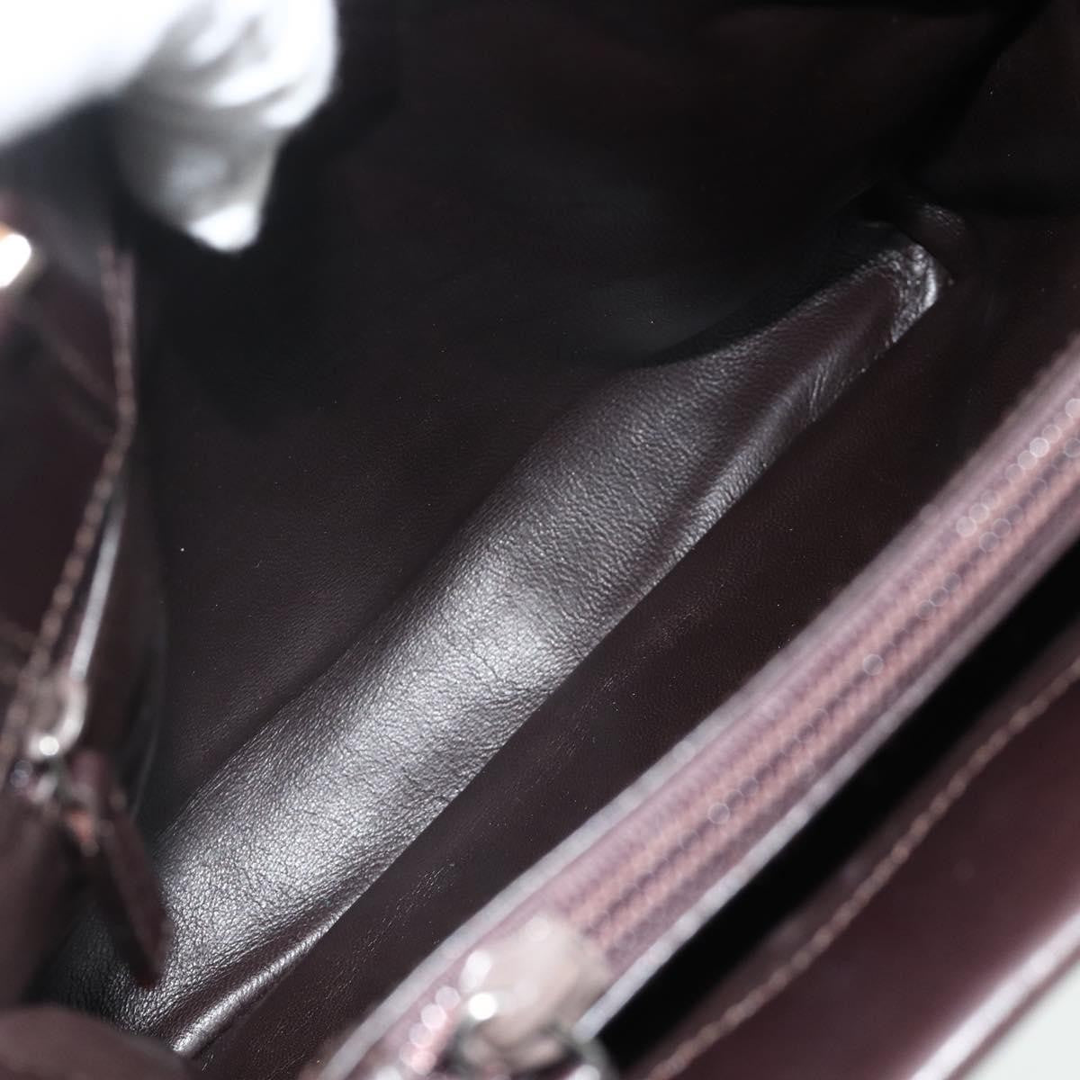 Gucci Vintage Leather Brown Leather Handbag (Pre-Owned)