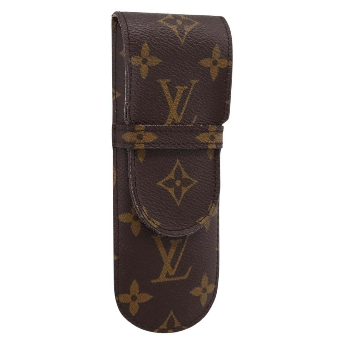 Louis Vuitton Etui À Stylo Canvas Brown Canvas Clutche & Pouche Bag (Pre-Owned)