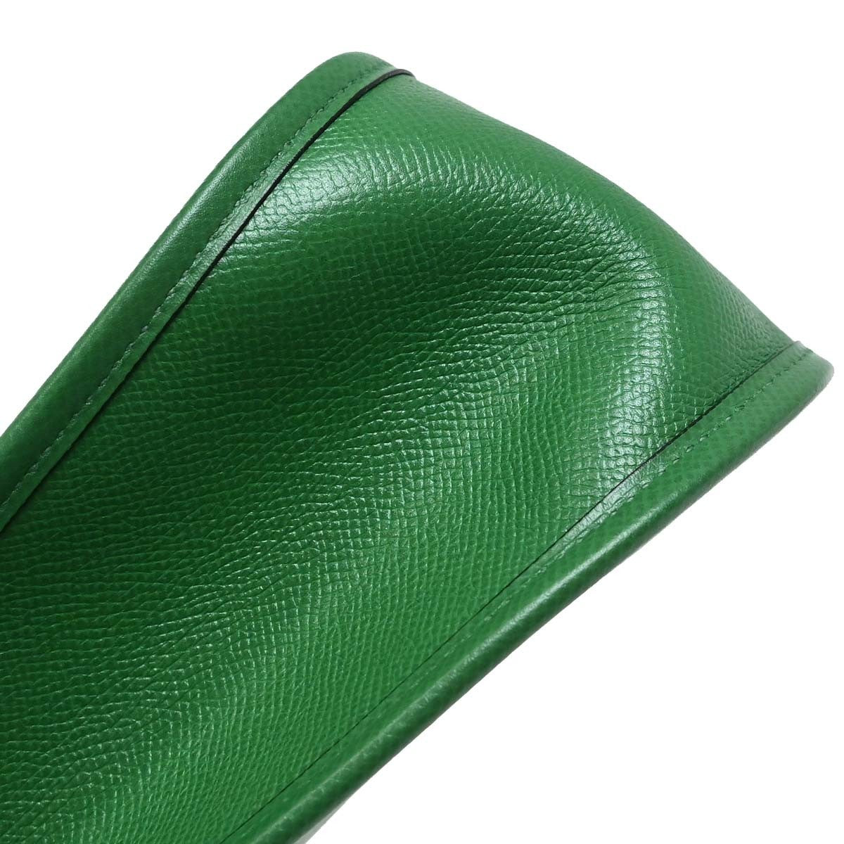 Hermes Evelyne Bag Gen Iii Courchevel Green Leather Shoulder Bag Bag (Pre-Owned)