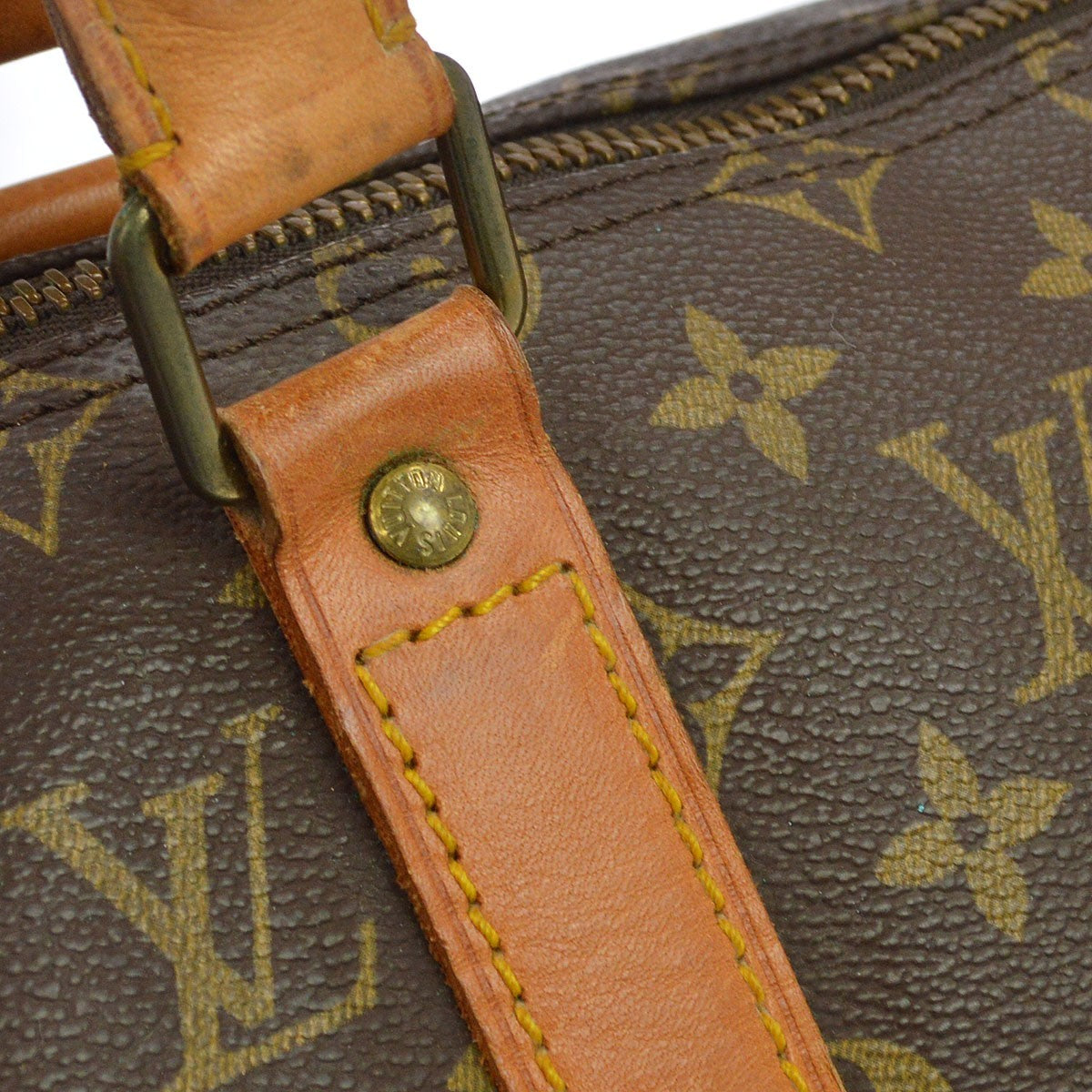 Louis Vuitton Keepall Monogram Canvas Brown Canvas Travel Bag Bag (Pre-Owned)