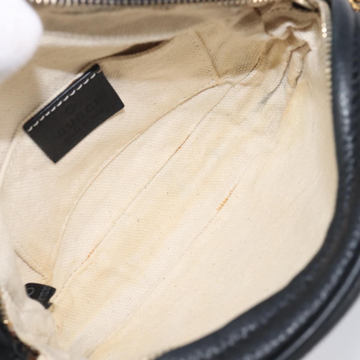 Gucci Soho Chain Leather Black Leather Handbag (Pre-Owned)