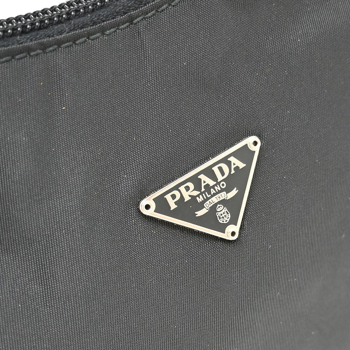 Prada Hobo Tessuto Black Nylon Handbag (Pre-Owned)
