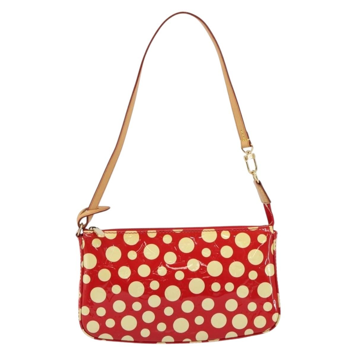 Louis Vuitton Pochette Accessoires Yayoi Kusama Painted Dots Monogram Vernis Red Patent_Leather Clutche & Pouche Bag (Pre-Owned)