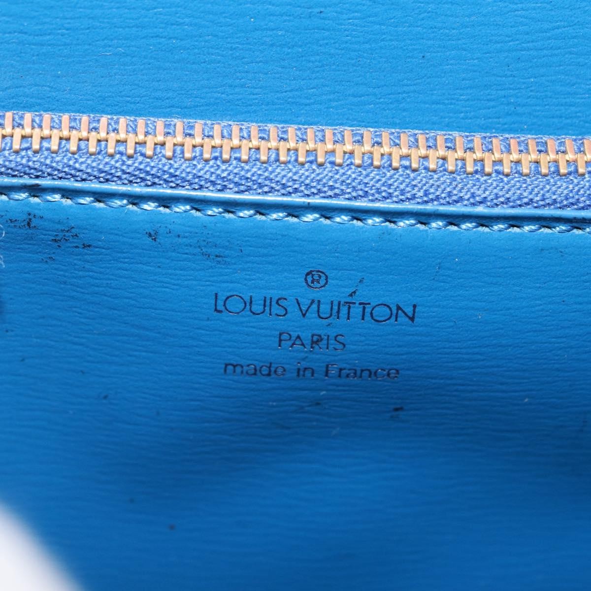 Louis Vuitton Malesherbes Epi Leather Blue Leather Handbag (Pre-Owned)