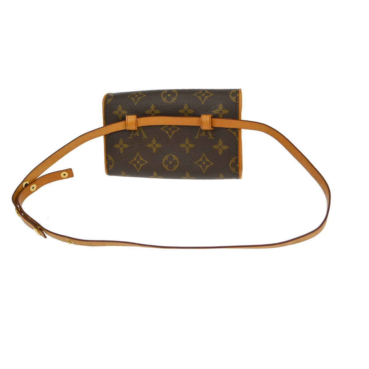 Louis Vuitton Florentine Canvas Brown Canvas Clutche & Pouche Bag (Pre-Owned)