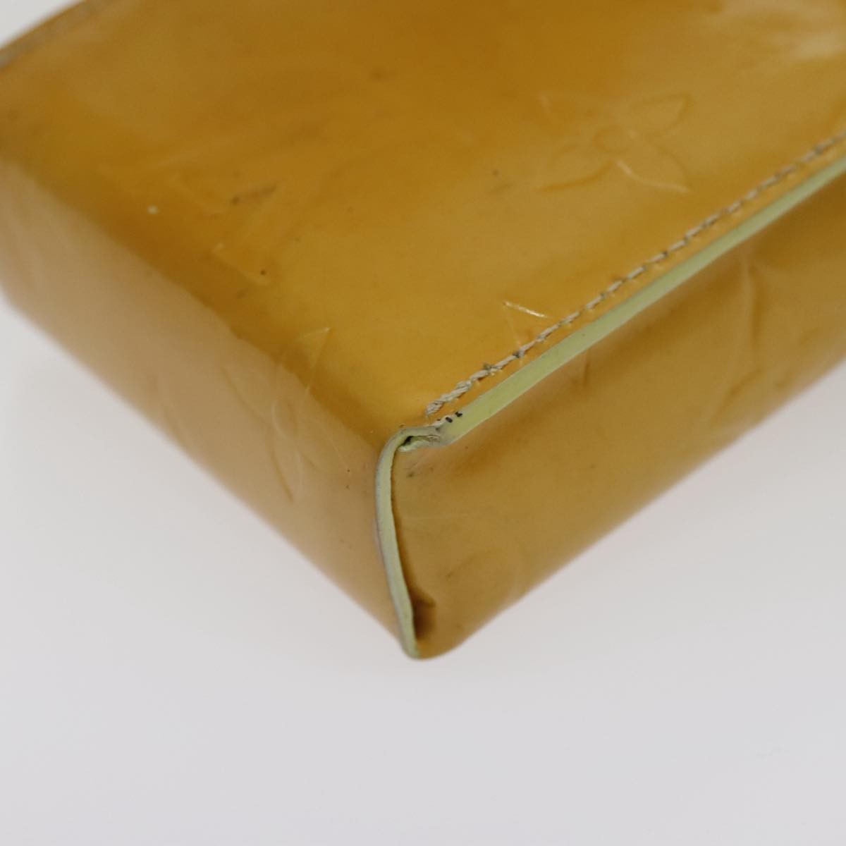 Louis Vuitton Walker Monogram Vernis Yellow Patent_Leather Clutche & Pouche Bag (Pre-Owned)