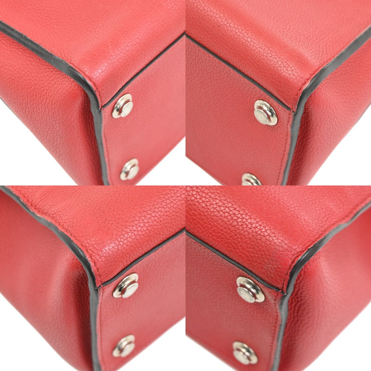 Louis Vuitton City Steamer Leather Red Leather Handbag (Pre-Owned)