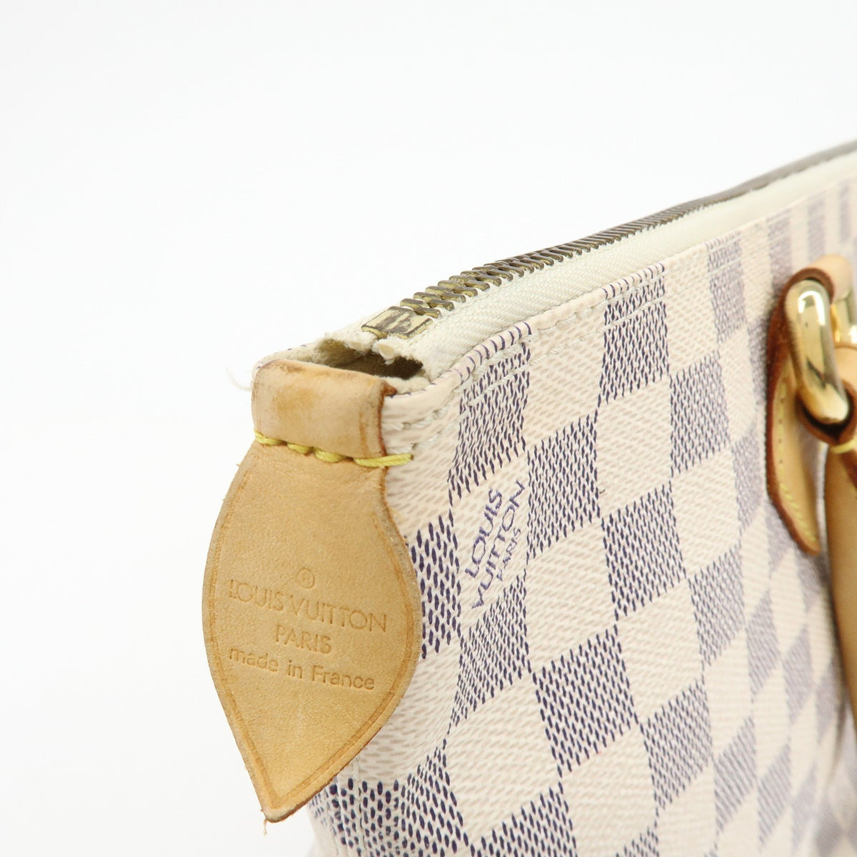 Louis Vuitton Saleya Damier Beige Canvas Handbag (Pre-Owned)