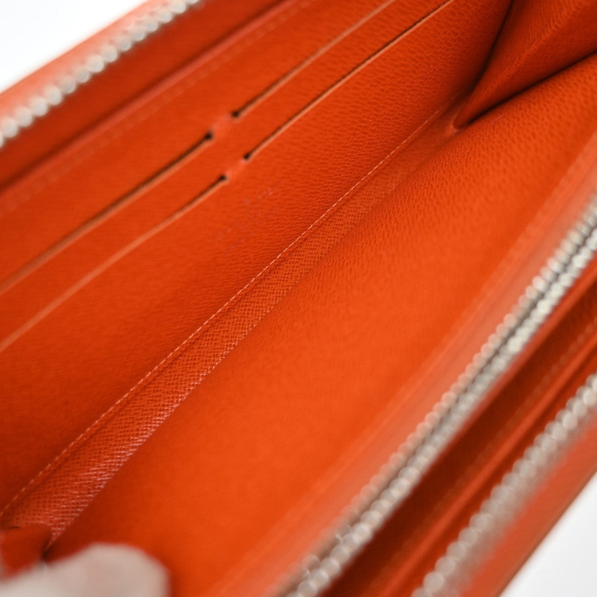 Louis Vuitton Zippy Organizer Epi Leather Orange Leather Wallets Accessory (Pre-Owned)