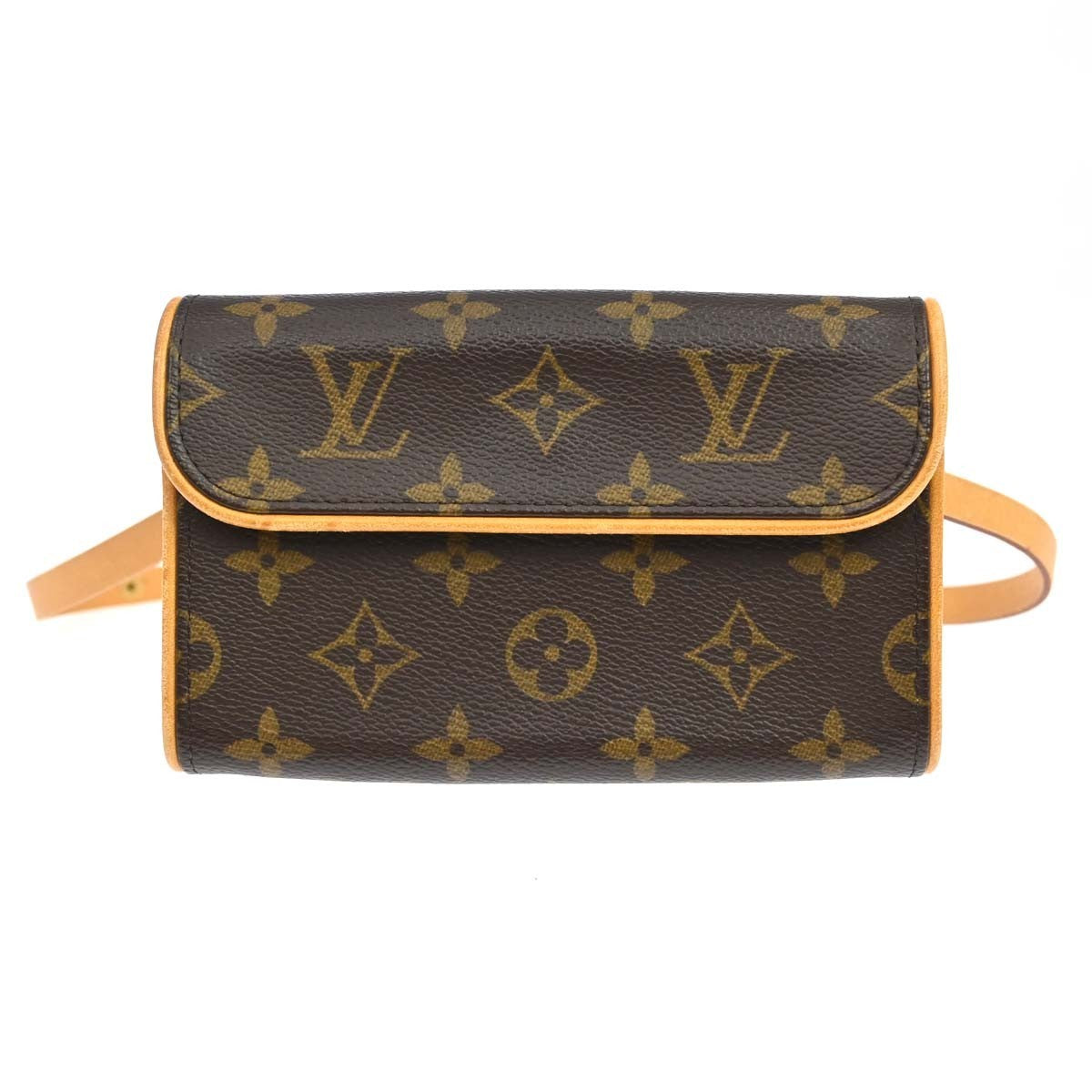 Louis Vuitton Florentine Waist Monogram Canvas Brown Canvas Clutche & Pouche Bag (Pre-Owned)