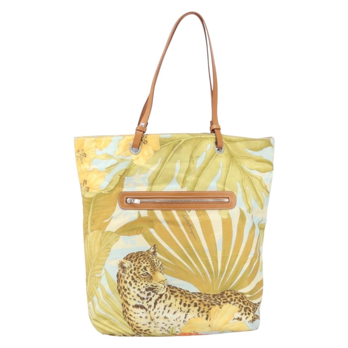 Salvatore Ferragamo Vintage Nylon Multicolour Nylon Tote Bag Bag (Pre-Owned)