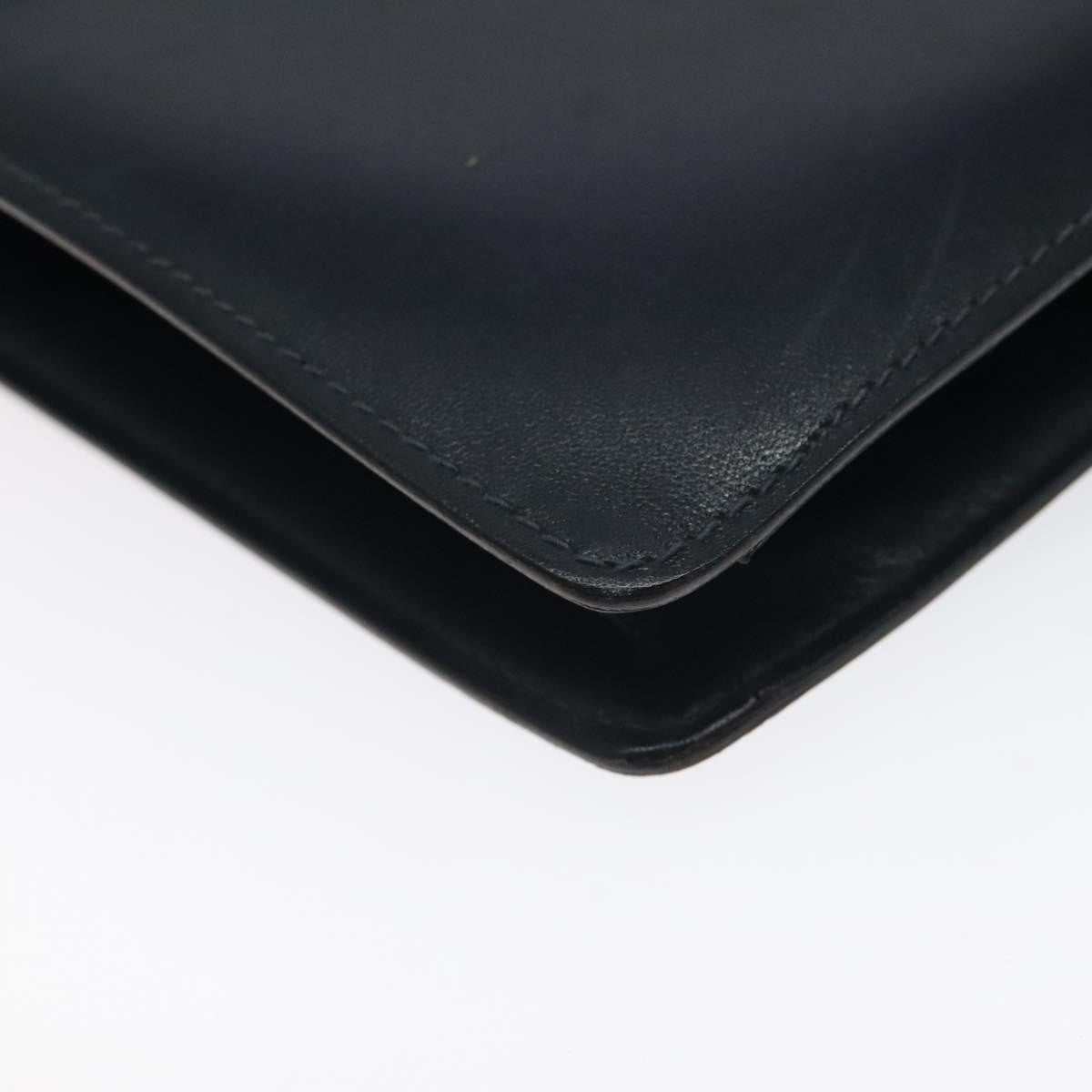Celine Vintage Leather Navy Leather Shoulder Bag Bag (Pre-Owned)
