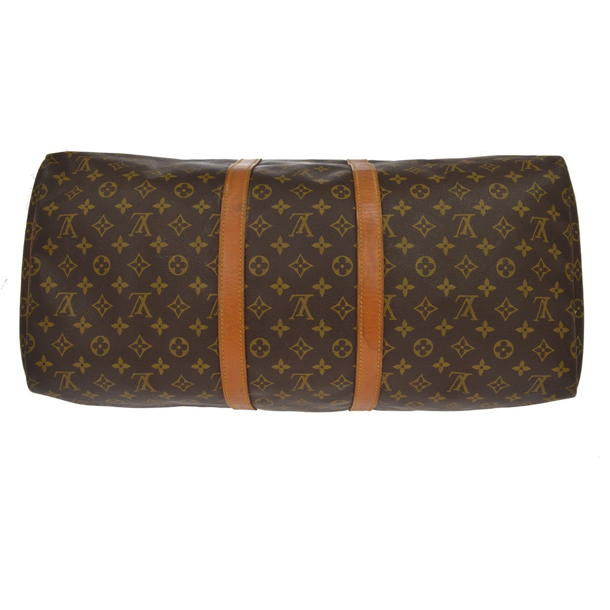 Louis Vuitton Keepall Monogram Brown Canvas Travel Bag Bag (Pre-Owned)