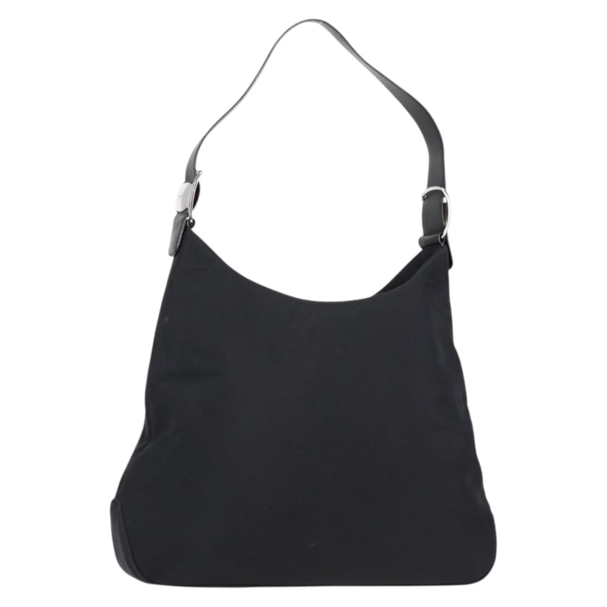 Salvatore Ferragamo Vala Nylon Black Nylon Shoulder Bag Bag (Pre-Owned)