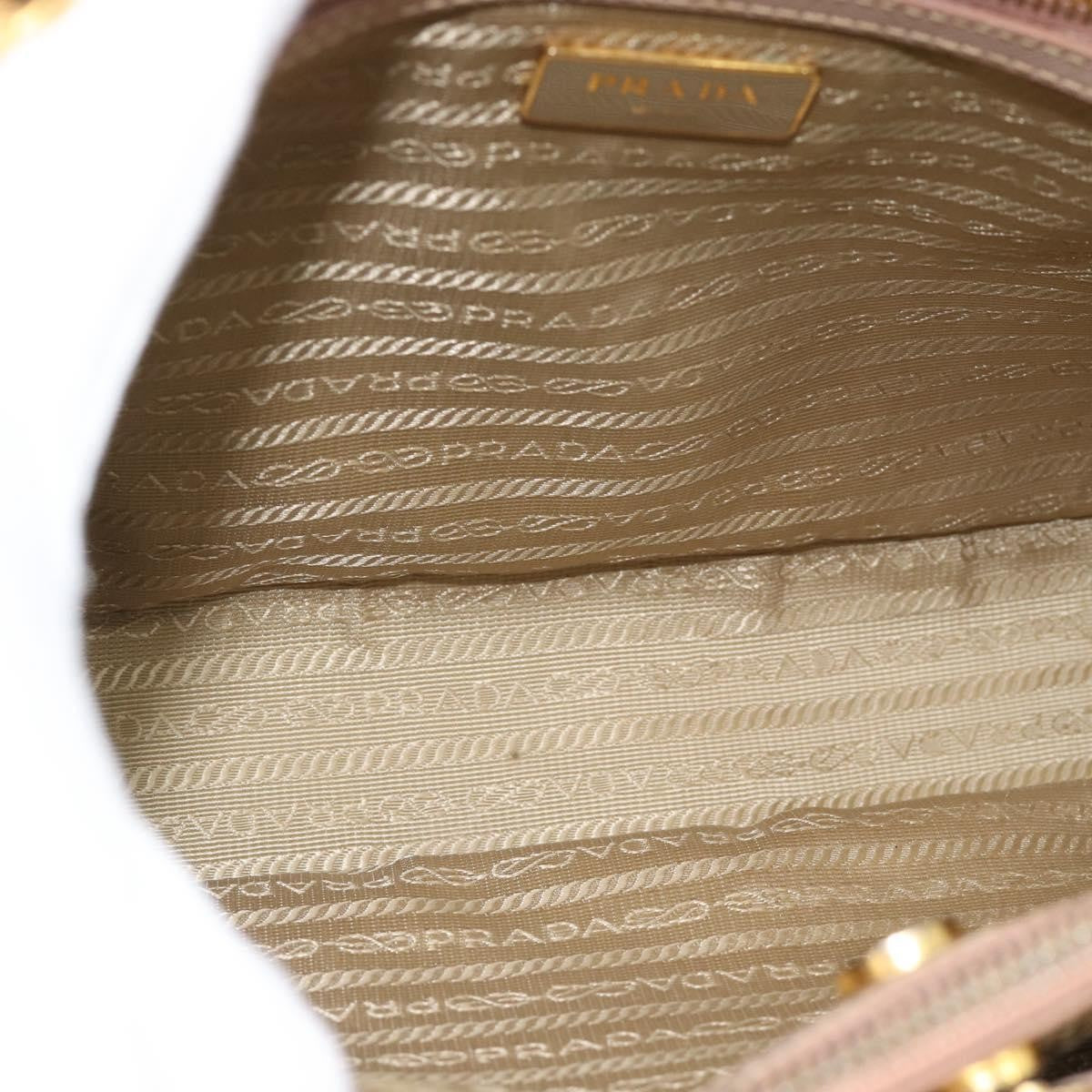 Prada Gardener's Saffiano Leather Beige Leather Tote Bag Bag (Pre-Owned)