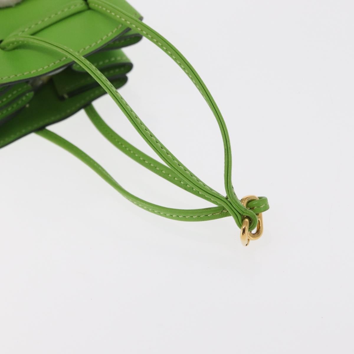 Hermes Vespa Leather Green Leather Clutche & Pouche Bag (Pre-Owned)