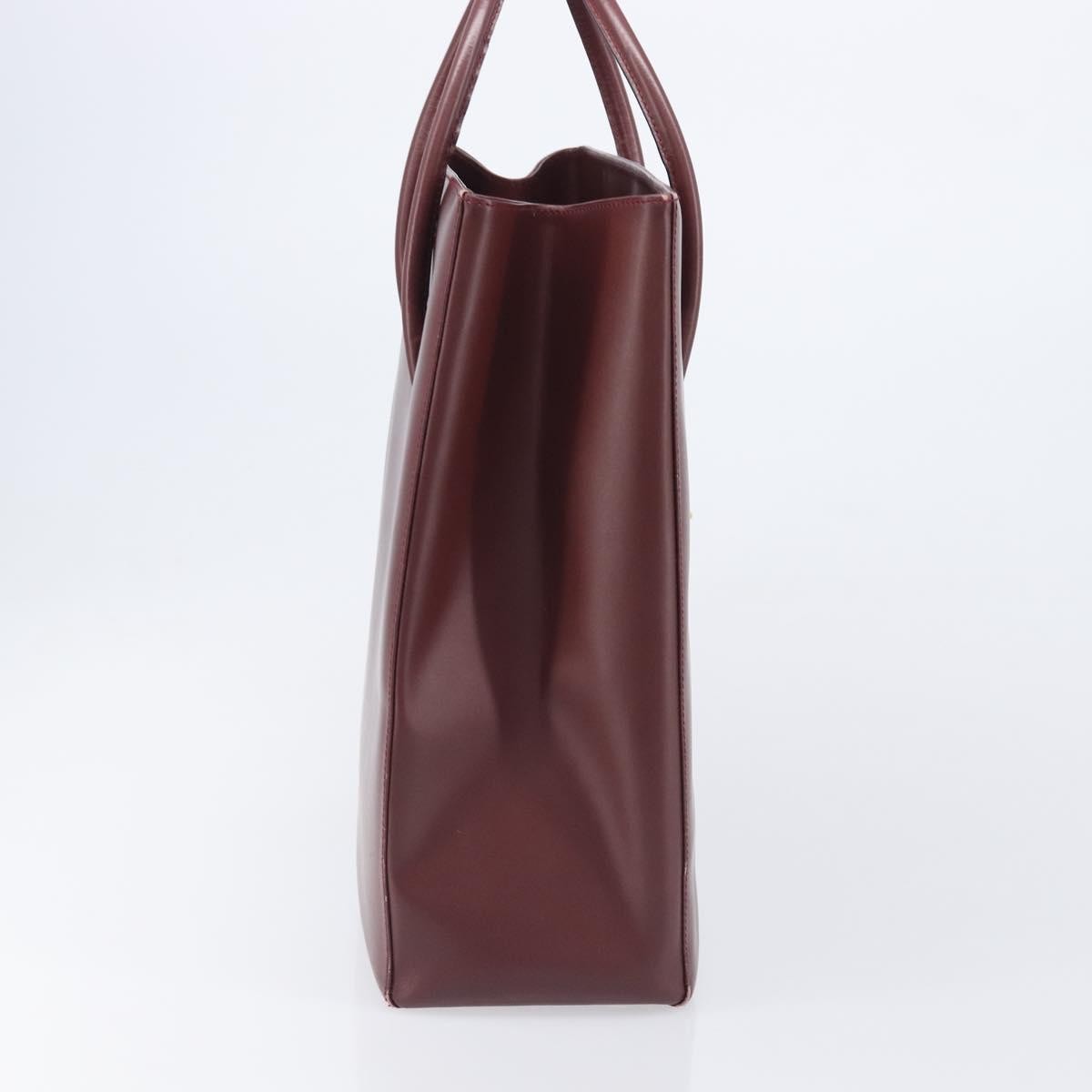 Cartier Must Line Leather Burgundy Leather Handbag (Pre-Owned)
