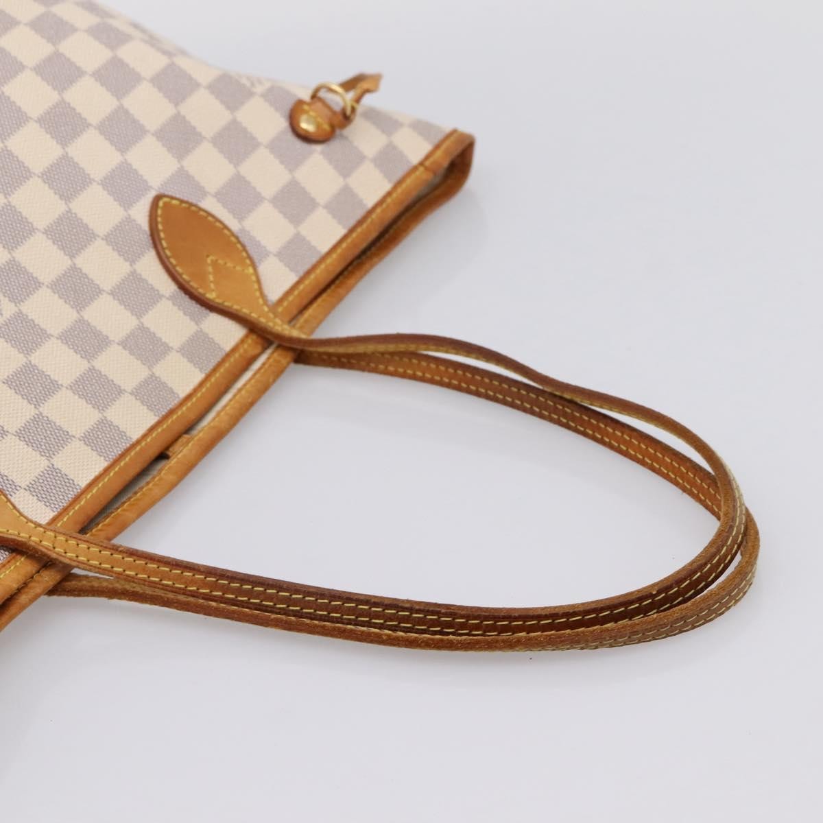 Louis Vuitton Neverfull Damier Beige Canvas Tote Bag Bag (Pre-Owned)
