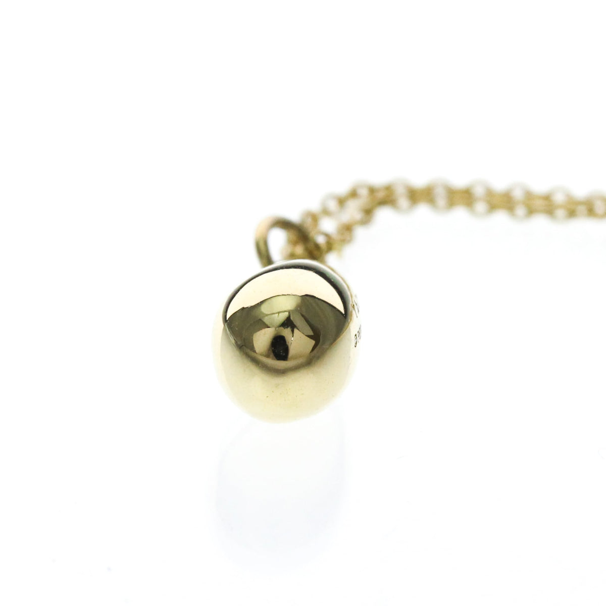 Tiffany & Co. Elsa Peretti Teardrop Pendant 18K Yellow Gold Gold Yellow_Gold Necklace Jewelry (Pre-Owned)