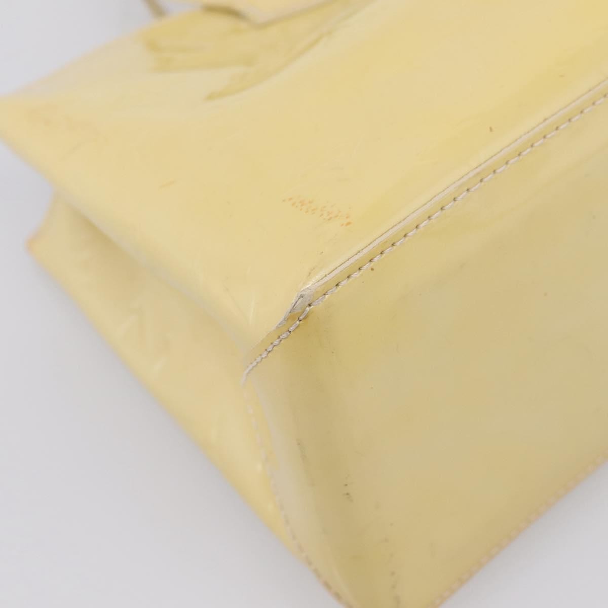 Louis Vuitton Wilshire Monogram Vernis Yellow Patent_Leather Handbag (Pre-Owned)