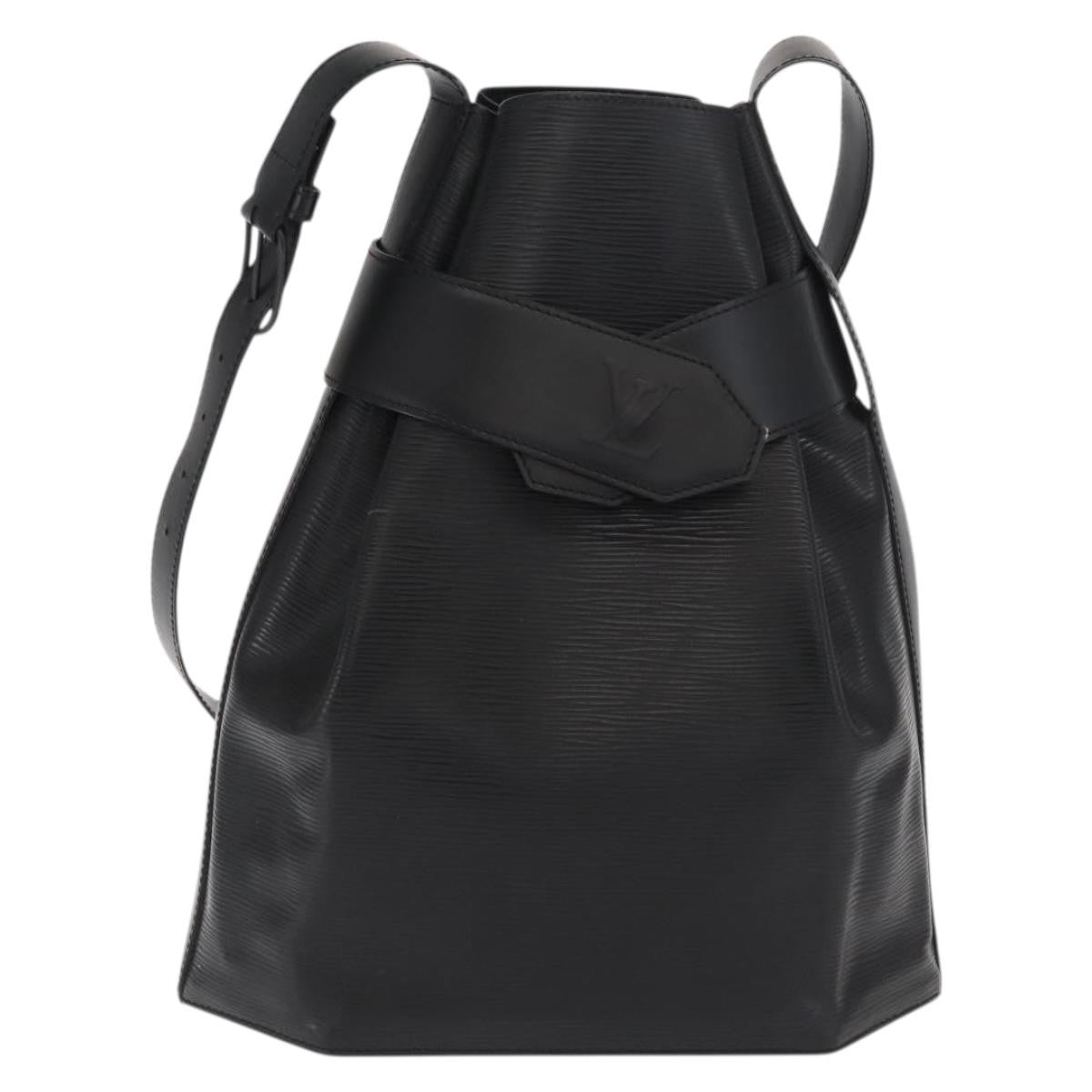Louis Vuitton Vintage Sac D'epaule Epi Leather Black Leather Shoulder Bag Bag (Pre-Owned)