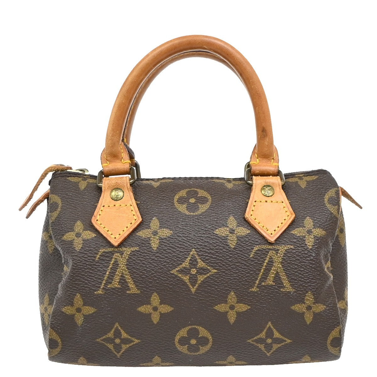 Louis Vuitton Speedy Mini Hl Monogram Canvas Brown Canvas Handbag (Pre-Owned)