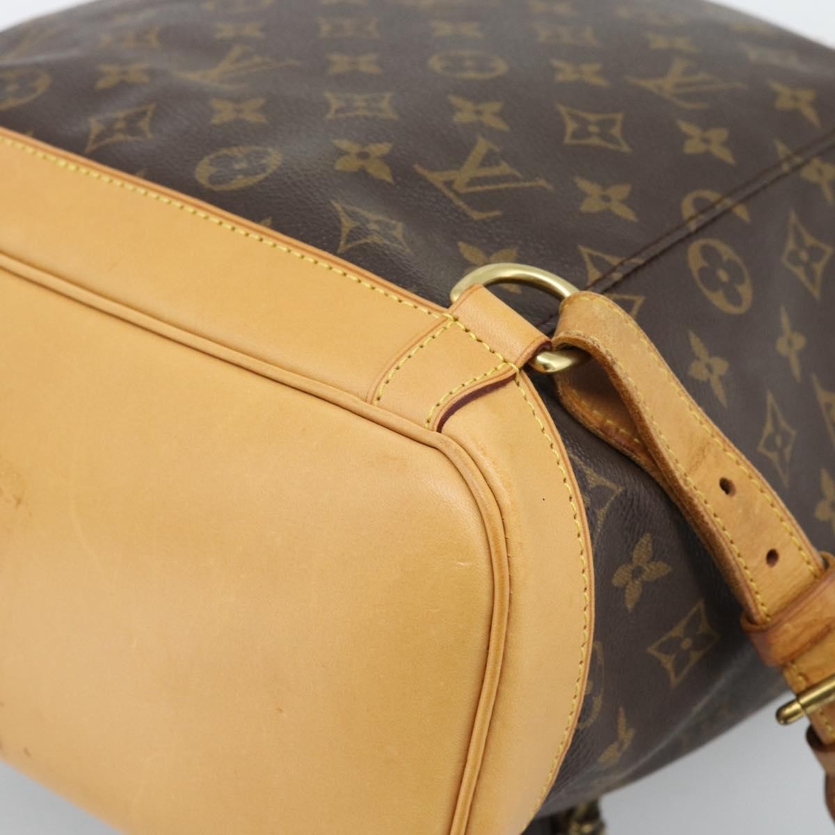 Louis Vuitton Vintage Montsouris Monogram Canvas Brown Canvas Backpack Bag (Pre-Owned)