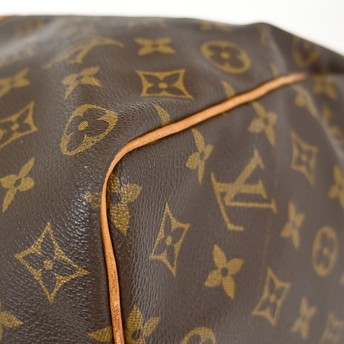 Louis Vuitton Keepall Bandouliere Monogram Canvas Brown Canvas Travel Bag Bag (Pre-Owned)