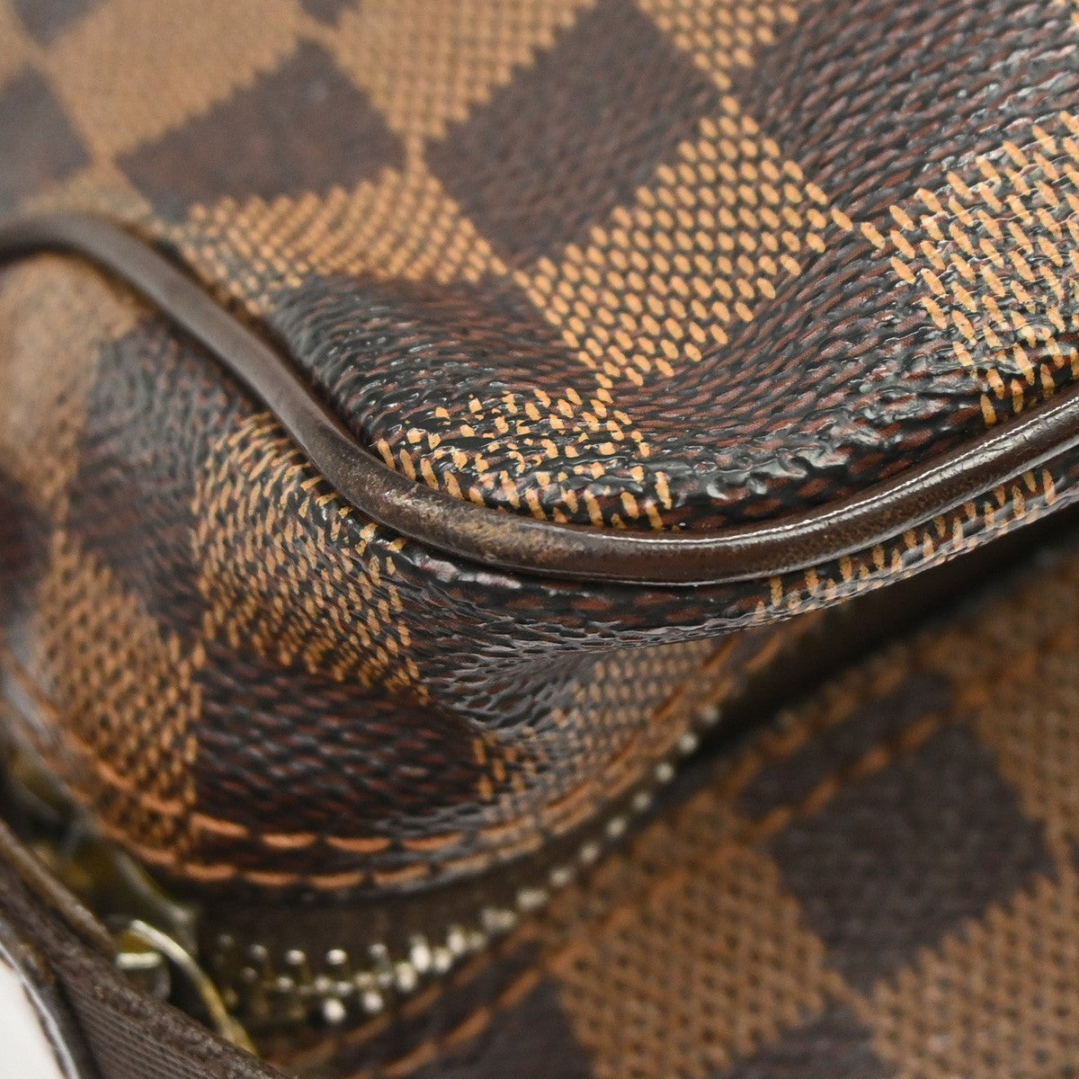 Louis Vuitton Olav Damier Ebene Brown Canvas Shoulder Bag Bag (Pre-Owned)