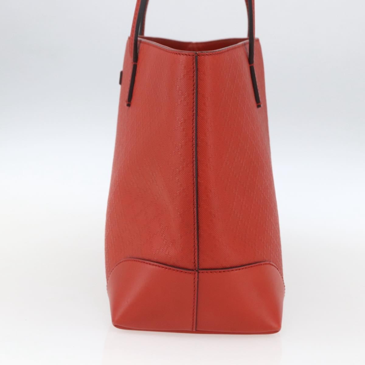 Gucci Bright Tote Diamante Leather Red Leather Tote Bag Bag (Pre-Owned)
