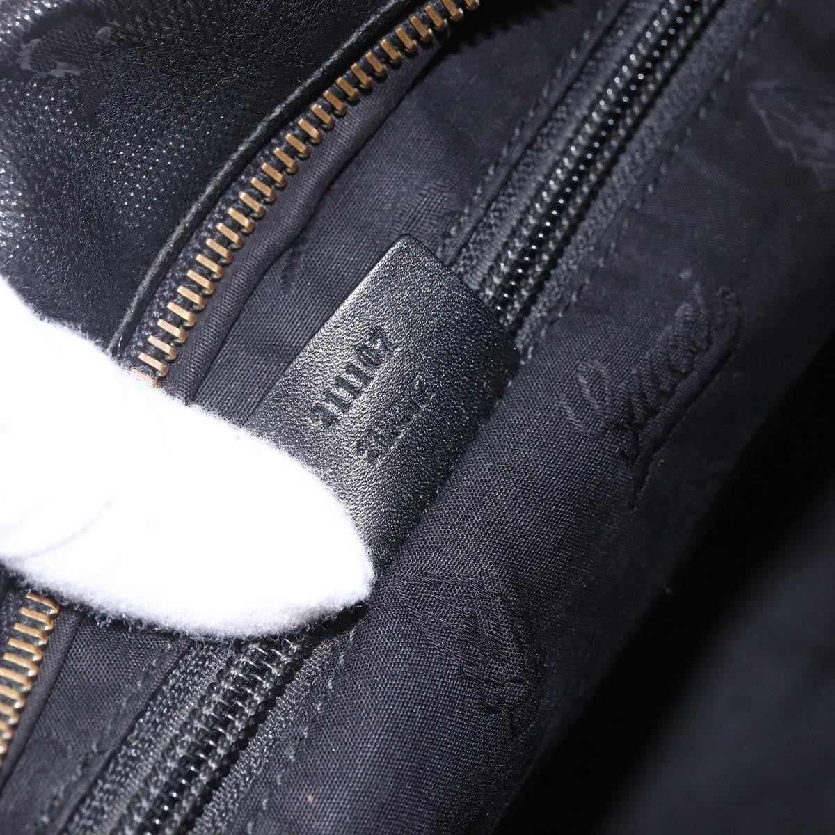 Gucci Zip Messenger Gg Imprime Black Canvas Shoulder Bag Bag (Pre-Owned)