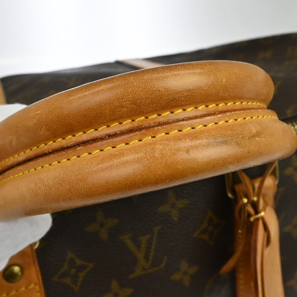 Louis Vuitton Keepall Monogram Brown Canvas Travel Bag Bag (Pre-Owned)