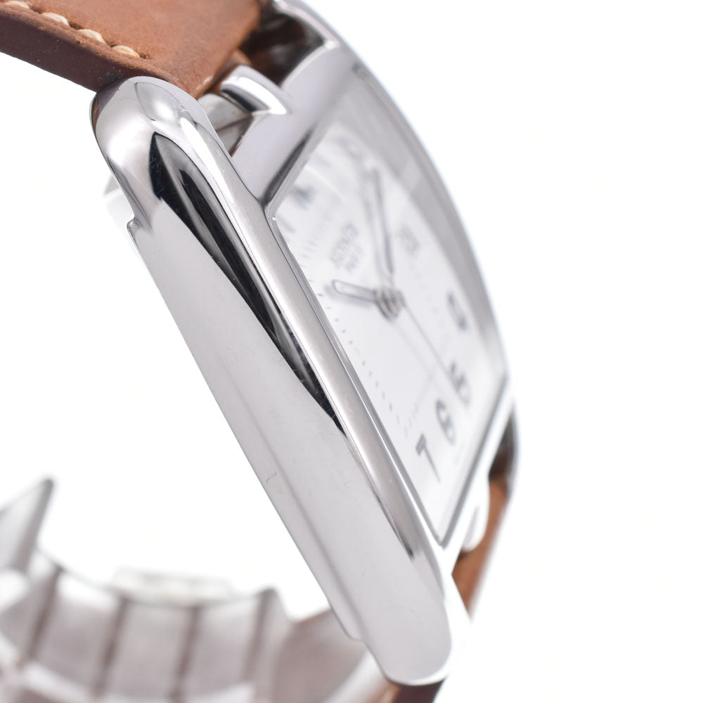 Hermes Cape Cod Quartz Stainless Steel And Leather Watch (Pre-Owned)