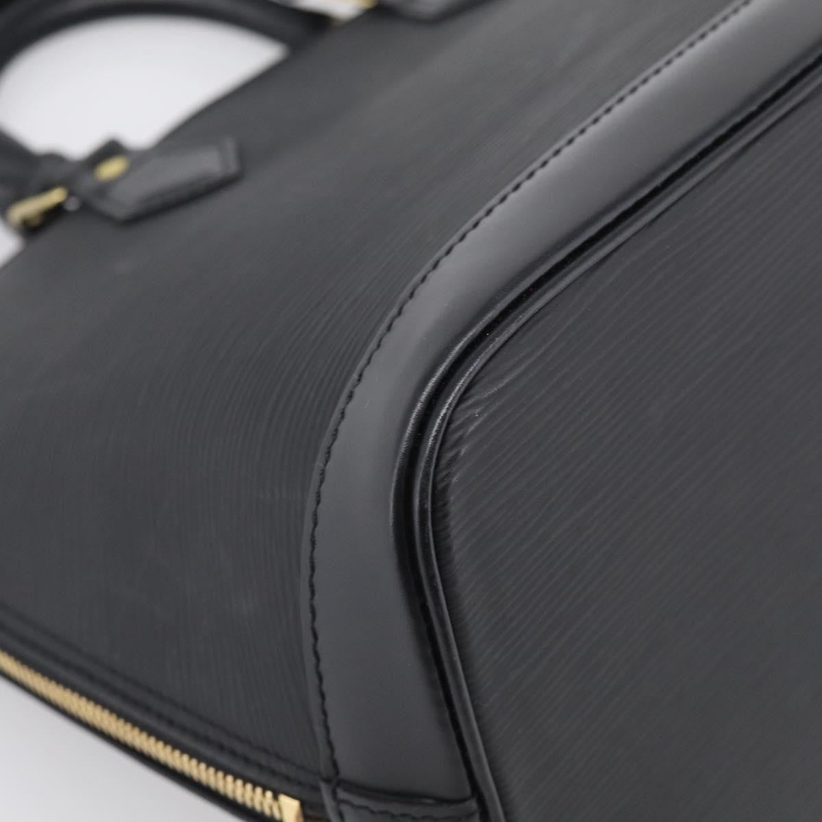 Louis Vuitton Alma Epi Leather Black Leather Handbag (Pre-Owned)