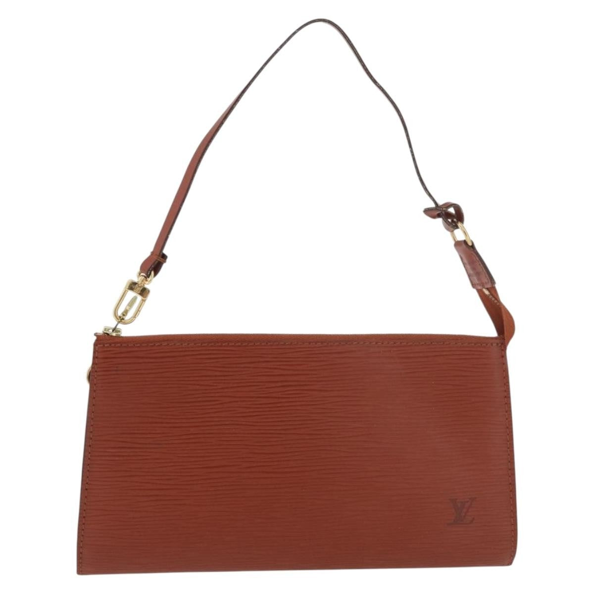 Louis Vuitton Pochette Accessoires Epi Leather Brown Leather Clutche & Pouche Bag (Pre-Owned)