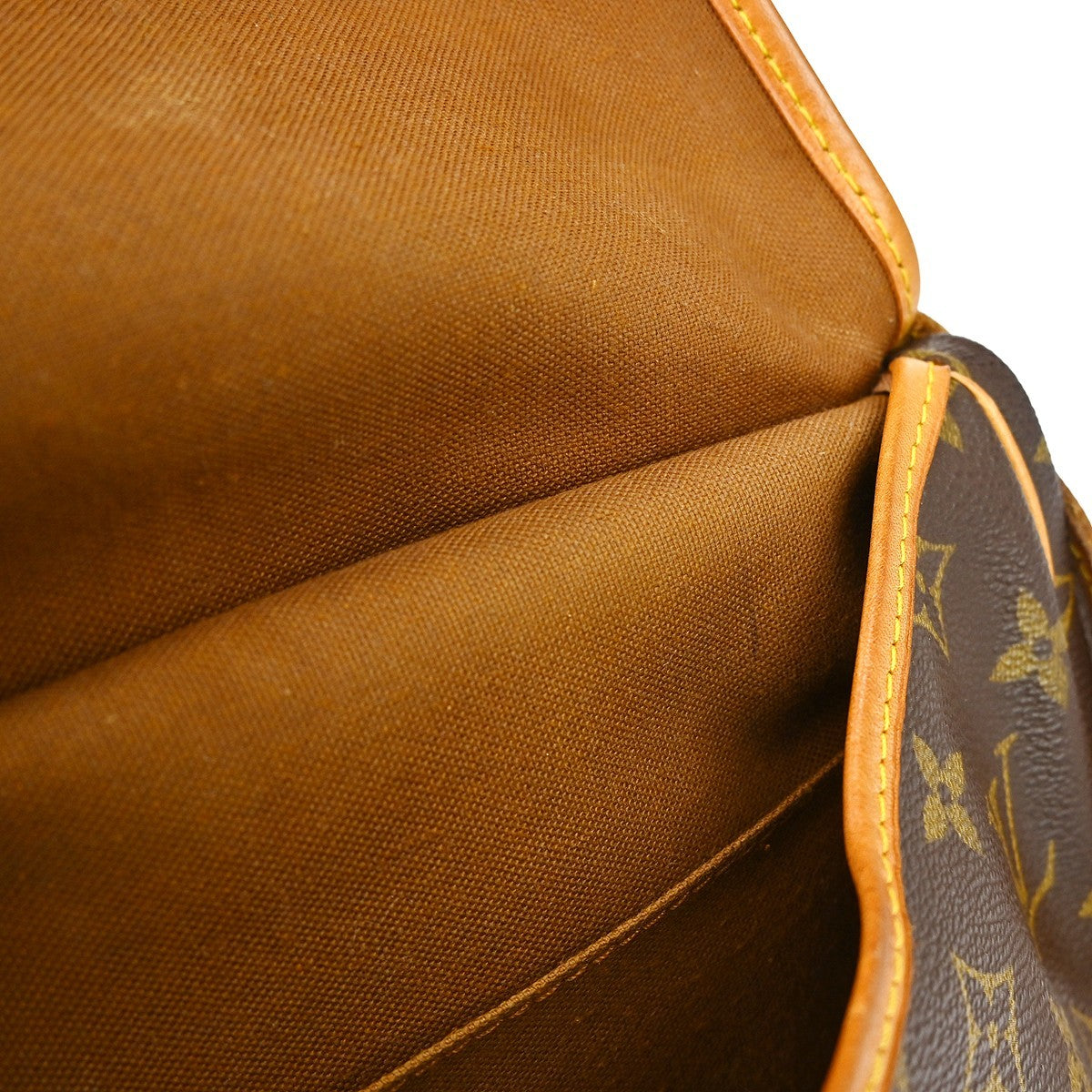 Louis Vuitton Saumur Monogram Brown Canvas Shoulder Bag Bag (Pre-Owned)