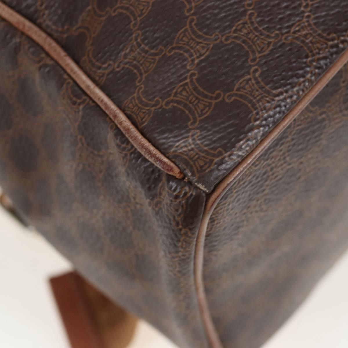 Celine Vintage Macadam Canvas Brown Canvas Backpack Bag (Pre-Owned)