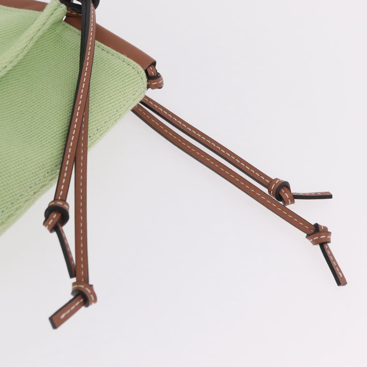 Loewe Cushion Canvas Green Canvas Tote Bag Bag (Pre-Owned)