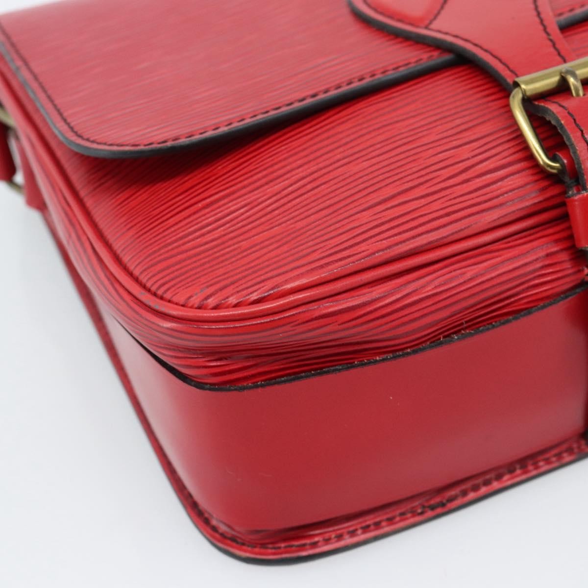 Louis Vuitton Cartouchiere Epi Leather Red Leather Shoulder Bag Bag (Pre-Owned)