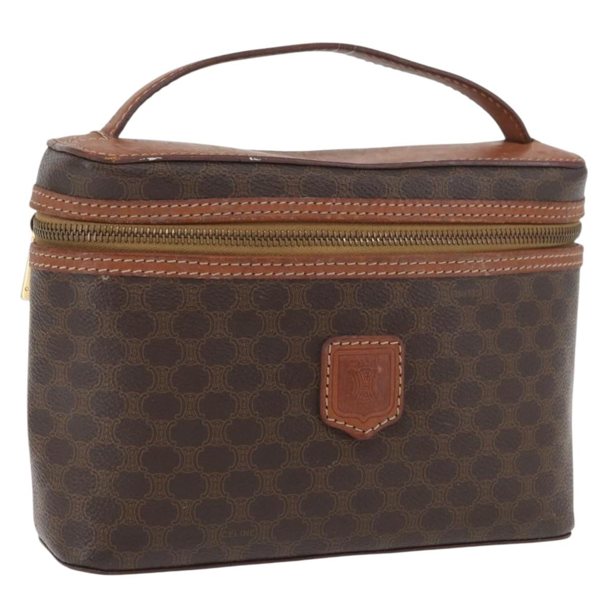 Celine Macadam Vanity Canvas Brown Canvas Clutche & Pouche Bag (Pre-Owned)